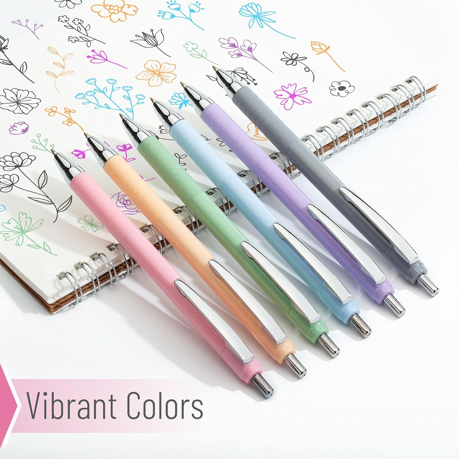 image:imageMr Pen Retractable Bible Journaling Pens 6 Pack Colored Ink  Smooth Writing Pen No Smear Comfortable Grip Ideal for Bible Journaling NoteTaking Writing amp Daily Use6 Count Pack of 1