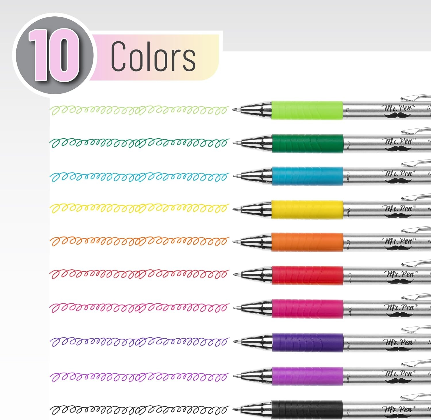 image:imageMr Pen Retractable Bible Pens 6 Pack Assorted Colors Ink No Bleed Through Fast Dry amp Smooth Writing Pens for Bible Journaling Color Coding Note Taking Study amp Planning10