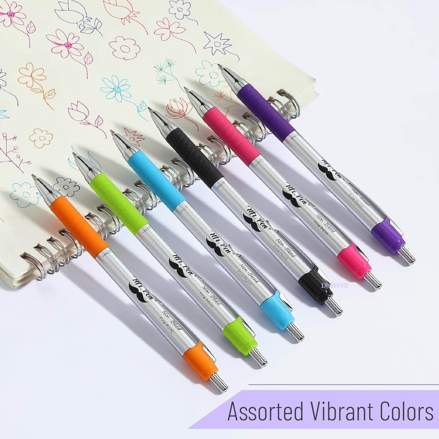 image:imageMr Pen Retractable Bible Pens 6 Pack Assorted Colors Ink No Bleed Through Fast Dry amp Smooth Writing Pens for Bible Journaling Color Coding Note Taking Study amp Planning6