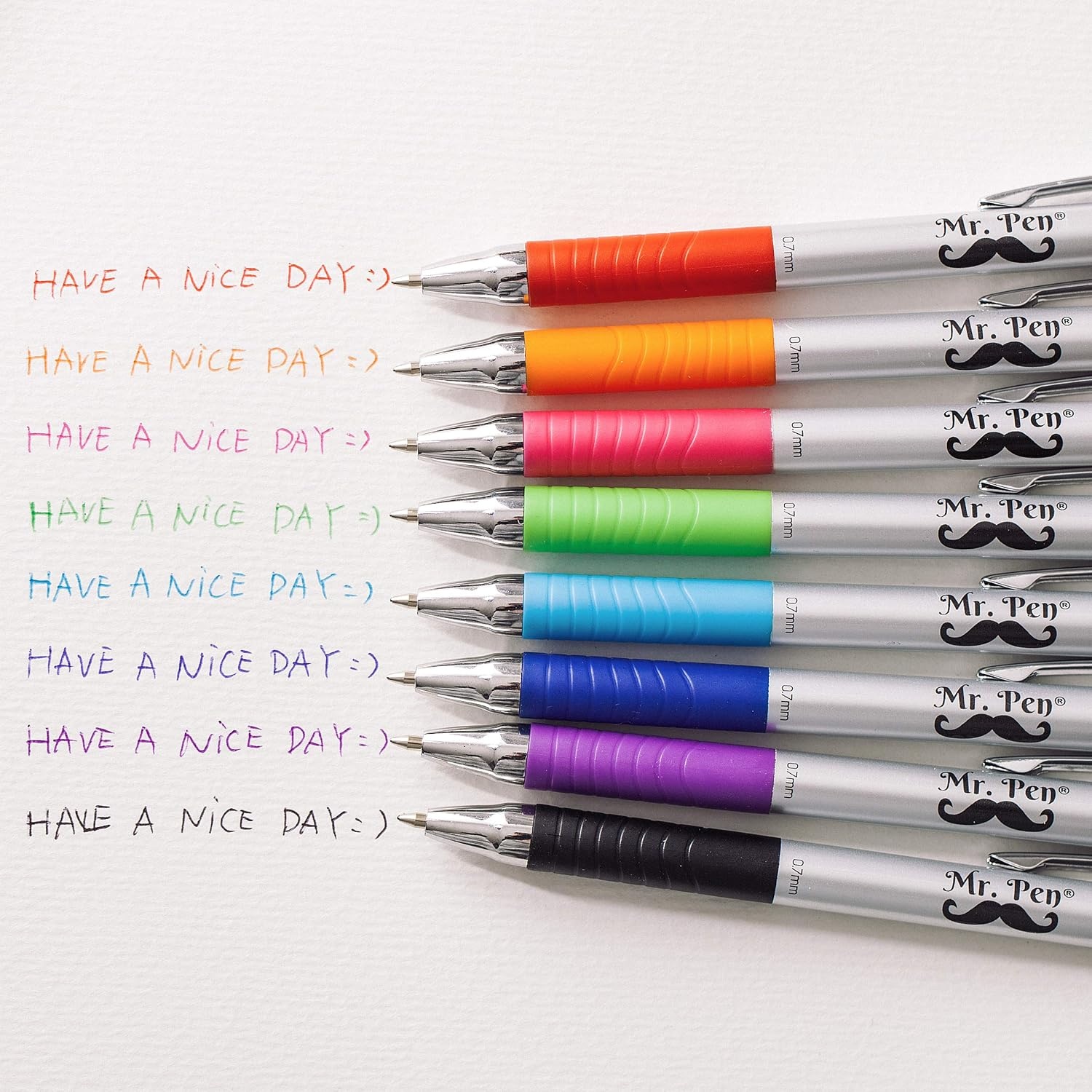 image:imageMr Pen Retractable Bible Pens 6 Pack Assorted Colors Ink No Bleed Through Fast Dry amp Smooth Writing Pens for Bible Journaling Color Coding Note Taking Study amp Planning16