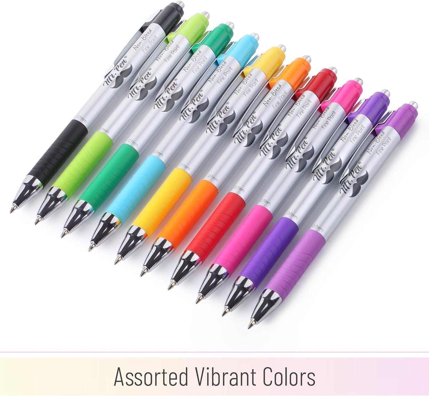 image:imageMr Pen Retractable Bible Pens 6 Pack Assorted Colors Ink No Bleed Through Fast Dry amp Smooth Writing Pens for Bible Journaling Color Coding Note Taking Study amp Planning10