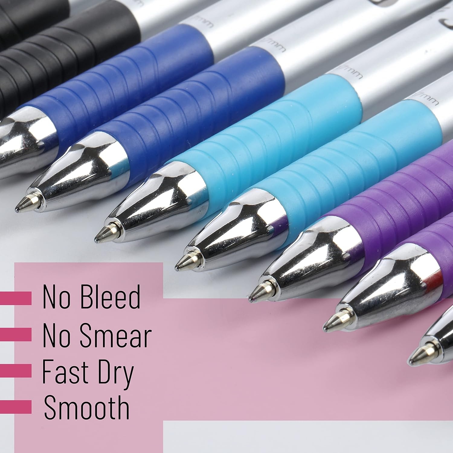 image:imageMr Pen Retractable Bible Pens 6 Pack Assorted Colors Ink No Bleed Through Fast Dry amp Smooth Writing Pens for Bible Journaling Color Coding Note Taking Study amp Planning16