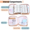 image:imageMr Pen Bible Cover Case Carrying Book Case with Durable Handle Bible Protective Church Bag for Men amp Women Christian Gifts Spring BloomsCoral Mist