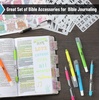 image:imageMr Pen Bible Journaling Kit for Women Bible Highlighters and Pens No Bleed Tabs Stencils amp Ruler for Devotions Prayer amp Christian Gifts