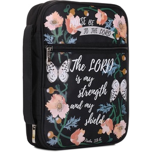 image:imageMr Pen Bible Cover Case Carrying Book Case with Durable Handle Bible Protective Church Bag for Men amp Women Christian Gifts Spring BloomsBlack