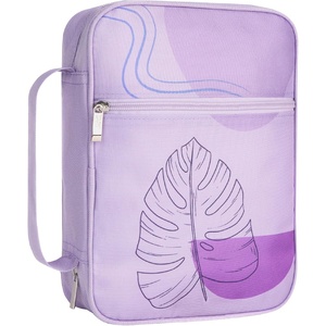 image:imageMr Pen Bible Cover Case Carrying Book Case with Durable Handle Bible Protective Church Bag for Men amp Women Christian Gifts Spring BloomsPale Purple