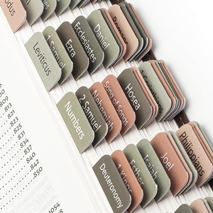 image:imageMr Pen Bible Tabs 75 Pcs Laminated Tabs for Old amp New Testament Bible Tabs for Women and Men Tabs for Study Bible Bible Index TabsGreen Terracotta Catholic Bible