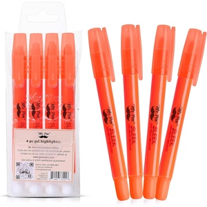 image:imageMr Pen No Bleed Gel Highlighters Cream 4 Pack Bible Highlighters and Pens No Bleed Bible Markers for Study Journaling School Supplies and AccessoriesGolden Orange