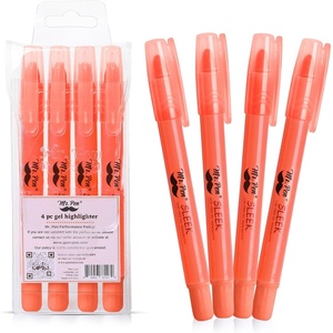 image:imageMr Pen No Bleed Gel Highlighters Cream 4 Pack Bible Highlighters and Pens No Bleed Bible Markers for Study Journaling School Supplies and AccessoriesPink