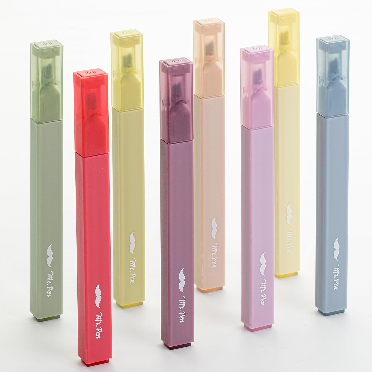 image:imageMr Pen Aesthetic Bible Highlighters No Bleed Through Assorted Color 8 pcs Cute Highlighter for Journaling Supplies and School Accessories Bible Highlighters and Pens No BleedMuted Pastel