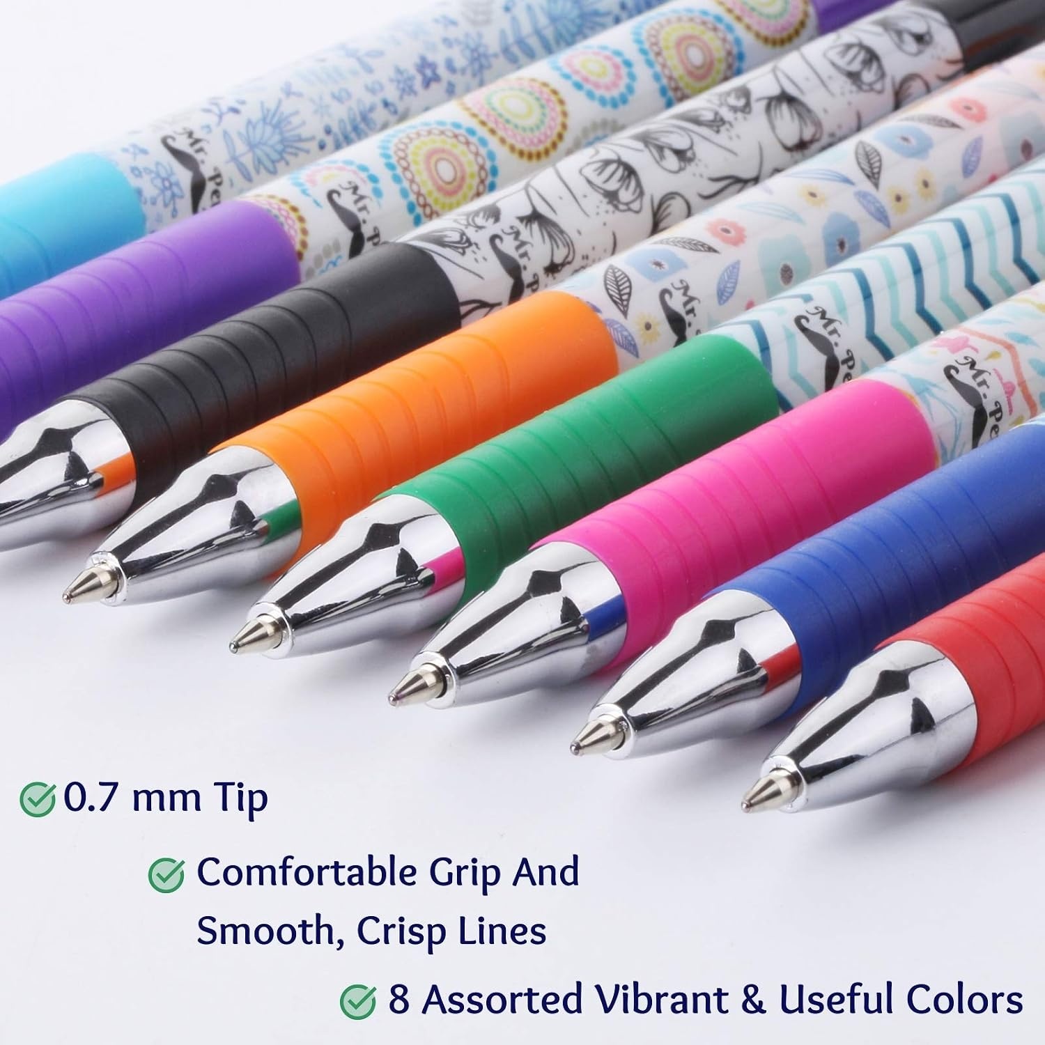image:imageMr Pen Bible Journaling Pens 8 Pack Assorted Color No Bleed Pens for Bible Journaling