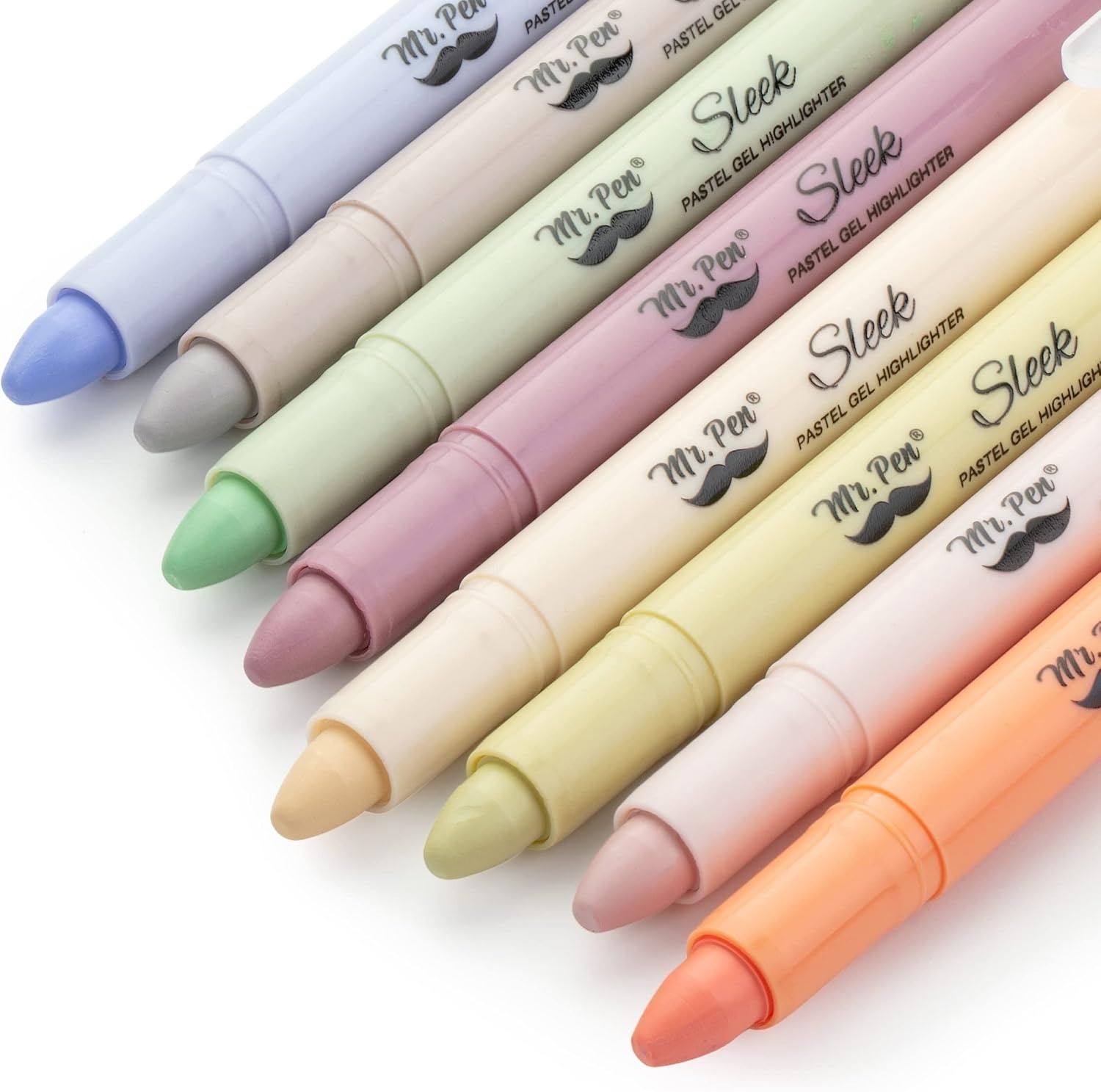 image:imageMr Pen No Bleed Gel Highlighters Colorful 12 Pack Bible Highlighters and Pens No Bleed Bible Markers for Study Journaling School Supplies and AccessoriesPastel Colors 3