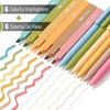 image:imageMr Pen Aesthetic Highlighters and Gel Pens 12 Pack Boho Colors Bible Highlighters No Bleed Fine Point 07mm Gel Pens Fast Dry and No Smear for Bible Journaling Planner School SuppliesBoho