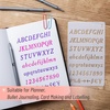 image:imageMr Pen Bible Journaling Stencil Set 42 x 7 Inch 14 Sheets Plastic Stencils for Bible Study Journals Planners Scrapbooking Lettering and DIY Craft ProjectsLetter Stencils