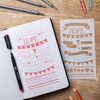 image:imageMr Pen Bible Journaling Stencil Set 42 x 7 Inch 14 Sheets Plastic Stencils for Bible Study Journals Planners Scrapbooking Lettering and DIY Craft ProjectsJournaling Stencils