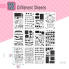 image:imageMr Pen Bible Journaling Stencil Set 42 x 7 Inch 14 Sheets Plastic Stencils for Bible Study Journals Planners Scrapbooking Lettering and DIY Craft ProjectsJournaling Stencils