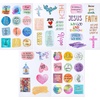 image:imageMr Pen Christian Stickers 49 Pcs Religious Jesus Bible Journaling Faith Stickers for Water Bottles Scripture
