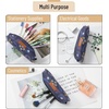 image:imageMr Pen Cute Pencil Case Pouch Multipurpose Canvas Bible Pencil Pouch Smooth Zipper Premium Material Neat Stitches Ideal for Stationery Cosmetics Electronics School Office TravelNavy Blue