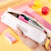 image:imageMr Pen Cute Pencil Case Pouch Multipurpose Canvas Bible Pencil Pouch Smooth Zipper Premium Material Neat Stitches Ideal for Stationery Cosmetics Electronics School Office TravelCream