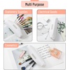 image:imageMr Pen Cute Pencil Case Pouch Multipurpose Canvas Bible Pencil Pouch Smooth Zipper Premium Material Neat Stitches Ideal for Stationery Cosmetics Electronics School Office TravelCream