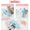 image:imageMr Pen Cute Pencil Case Pouch Multipurpose Canvas Bible Pencil Pouch Smooth Zipper Premium Material Neat Stitches Ideal for Stationery Cosmetics Electronics School Office TravelLight Blue