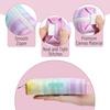 image:imageMr Pen Cute Pencil Case Pouch Multipurpose Canvas Bible Pencil Pouch Smooth Zipper Premium Material Neat Stitches Ideal for Stationery Cosmetics Electronics School Office TravelRainbow