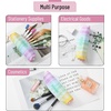 image:imageMr Pen Cute Pencil Case Pouch Multipurpose Canvas Bible Pencil Pouch Smooth Zipper Premium Material Neat Stitches Ideal for Stationery Cosmetics Electronics School Office TravelRainbow