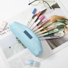 image:imageMr Pen Cute Pencil Case Pouch Multipurpose Canvas Bible Pencil Pouch Smooth Zipper Premium Material Neat Stitches Ideal for Stationery Cosmetics Electronics School Office TravelLight Blue