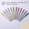 image:imageMr Pen Highlighters 12 Pack Pastel Colors Chisel Tip QuickDry SmearResistant Odorless Highlighters for School Office amp JournalingPastel 1