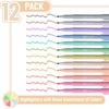 image:imageMr Pen Highlighters 12 Pack Pastel Colors Chisel Tip QuickDry SmearResistant Odorless Highlighters for School Office amp JournalingPastel