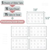 image:imageMr Pen Laminated Bible Tabs 75 pcs EasytoRead amp Apply Tear Resistant Index Tabs for Women and Men Bible Study Journaling Prayer amp Scripture NavigationWhite