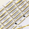 image:imageMr Pen Laminated Bible Tabs 75 pcs EasytoRead amp Apply Tear Resistant Index Tabs for Women and Men Bible Study Journaling Prayer amp Scripture NavigationWhite With Gold Edge