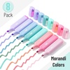 image:imageMr Pen Pastel Highlighters 8 Pack Highlighters with Firm Chisel Tip Quick Dry amp NonToxic No Bleed on Standard Paper Ideal for Highlighting Underlining Journaling amp ColoringMorandi