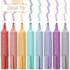 image:imageMr Pen Pastel Highlighters 8 Pack Highlighters with Firm Chisel Tip Quick Dry amp NonToxic No Bleed on Standard Paper Ideal for Highlighting Underlining Journaling amp ColoringMetallic