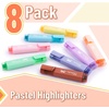 image:imageMr Pen Pastel Highlighters 8 Pack Highlighters with Firm Chisel Tip Quick Dry amp NonToxic No Bleed on Standard Paper Ideal for Highlighting Underlining Journaling amp ColoringPastel