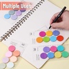 image:imageMr Pen Round Transparent Sticky Notes 11 Diameter 14 Pads 560 Sheets Colorful WaterResistant SeeThrough Sticky Notes amp Fineliner Smooth Writing Note Tabs for Bible Journaling StudyingVibrant