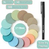 image:imageMr Pen Round Transparent Sticky Notes 11 Diameter 14 Pads 560 Sheets Colorful WaterResistant SeeThrough Sticky Notes amp Fineliner Smooth Writing Note Tabs for Bible Journaling StudyingBeach Joy