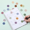 image:imageMr Pen Round Transparent Sticky Notes 11 Diameter 14 Pads 560 Sheets Colorful WaterResistant SeeThrough Sticky Notes amp Fineliner Smooth Writing Note Tabs for Bible Journaling StudyingOrganic Modern