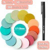 image:imageMr Pen Round Transparent Sticky Notes 11 Diameter 14 Pads 560 Sheets Colorful WaterResistant SeeThrough Sticky Notes amp Fineliner Smooth Writing Note Tabs for Bible Journaling StudyingCoral Reef