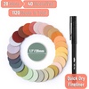 image:imageMr Pen Round Transparent Sticky Notes 11 Diameter 14 Pads 560 Sheets Colorful WaterResistant SeeThrough Sticky Notes amp Fineliner Smooth Writing Note Tabs for Bible Journaling StudyingVintage