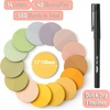 image:imageMr Pen Round Transparent Sticky Notes 11 Diameter 14 Pads 560 Sheets Colorful WaterResistant SeeThrough Sticky Notes amp Fineliner Smooth Writing Note Tabs for Bible Journaling StudyingBoho