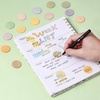 image:imageMr Pen Round Transparent Sticky Notes 11 Diameter 14 Pads 560 Sheets Colorful WaterResistant SeeThrough Sticky Notes amp Fineliner Smooth Writing Note Tabs for Bible Journaling StudyingBoho