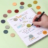 image:imageMr Pen Round Transparent Sticky Notes 11 Diameter 14 Pads 560 Sheets Colorful WaterResistant SeeThrough Sticky Notes amp Fineliner Smooth Writing Note Tabs for Bible Journaling StudyingVintage