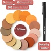 image:imageMr Pen Round Transparent Sticky Notes 11 Diameter 14 Pads 560 Sheets Colorful WaterResistant SeeThrough Sticky Notes amp Fineliner Smooth Writing Note Tabs for Bible Journaling StudyingGolden Harvest