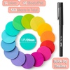 image:imageMr Pen Round Transparent Sticky Notes 11 Diameter 14 Pads 560 Sheets Colorful WaterResistant SeeThrough Sticky Notes amp Fineliner Smooth Writing Note Tabs for Bible Journaling StudyingCandy