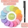 image:imageMr Pen Round Transparent Sticky Notes 11 Diameter 14 Pads 560 Sheets Colorful WaterResistant SeeThrough Sticky Notes amp Fineliner Smooth Writing Note Tabs for Bible Journaling StudyingMacaron