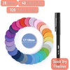 image:imageMr Pen Round Transparent Sticky Notes 11 Diameter 14 Pads 560 Sheets Colorful WaterResistant SeeThrough Sticky Notes amp Fineliner Smooth Writing Note Tabs for Bible Journaling StudyingVibrant