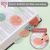 image:imageMr Pen Round Transparent Sticky Notes 18 4 Pads with Black Fineliner 200 Sheets Smooth Writing WaterResistant Clean Removal EasyPeel Sticky Notes for Bible Journaling amp PlanningVintage