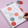 image:imageMr Pen Round Transparent Sticky Notes 18 4 Pads with Black Fineliner 200 Sheets Smooth Writing WaterResistant Clean Removal EasyPeel Sticky Notes for Bible Journaling amp PlanningVintage