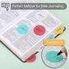 image:imageMr Pen Round Transparent Sticky Notes 18 4 Pads with Black Fineliner 200 Sheets Smooth Writing WaterResistant Clean Removal EasyPeel Sticky Notes for Bible Journaling amp PlanningCandy